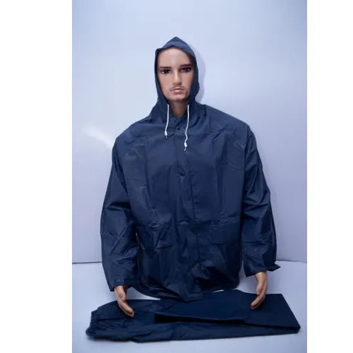 Safety Pvc Raincoat- Blue - xxxl
