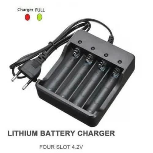 18850 Lithium-ion Rechargeable Battery Charger 4 Slots