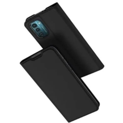Leather Flip Case For Nokia G21 -black