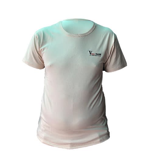 Unisex Round Neck Polo Short Sleeve - Cream