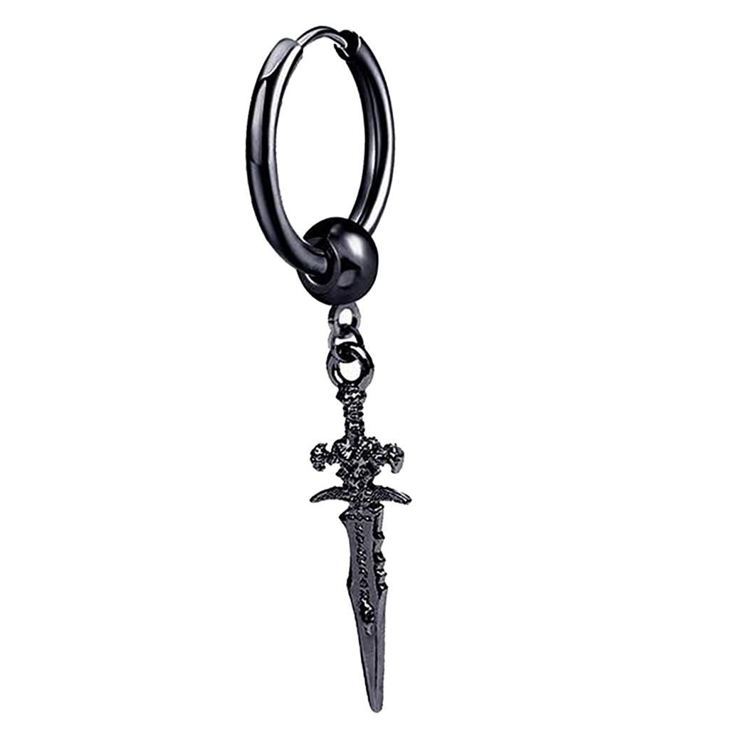 2x Stainless Steel Earring Long Dangle Ear