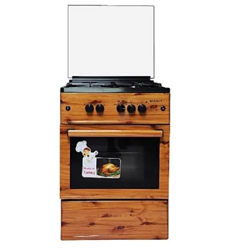 3 Gas Cooker +1 Electric Gas Cooker - 60 X 60cm -Wood