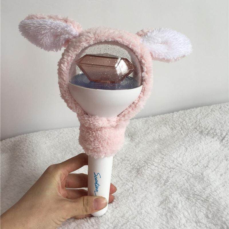 Kpop Seventeen Cute Lightstick Headband The8 DK Light Stick Plush Head Cover Pink