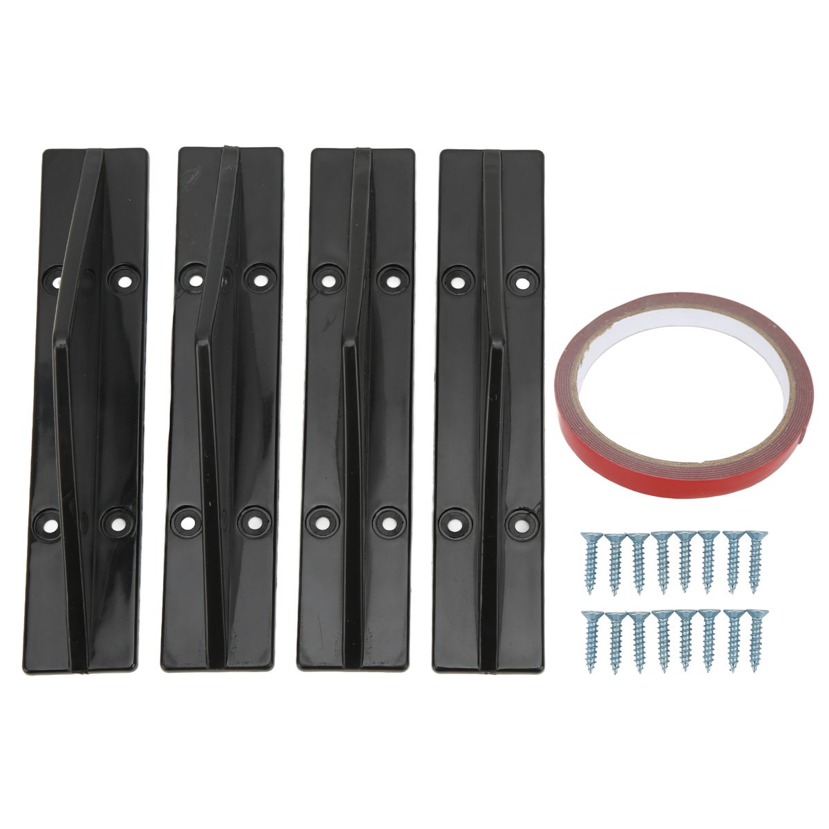 Universal Rear Bumper Lip Diffuser Kit ABS Black Rear