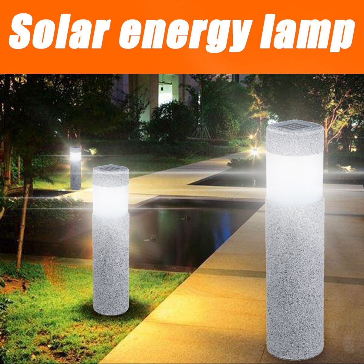 Waterproof Solar Powered LED Path Light Yard Garden Outdoor Landscape Lamp