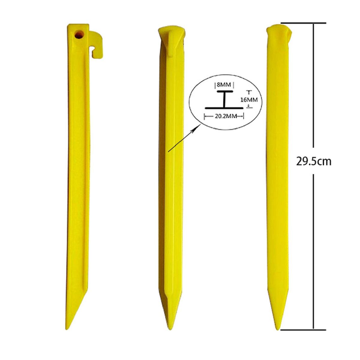 1 Set Tree Anchor-Supports Plant Support Strap Yellow