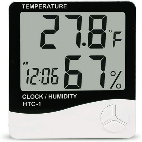 HTC-1 Thermometer Digital Electronic Alarm Clock Hygrometer