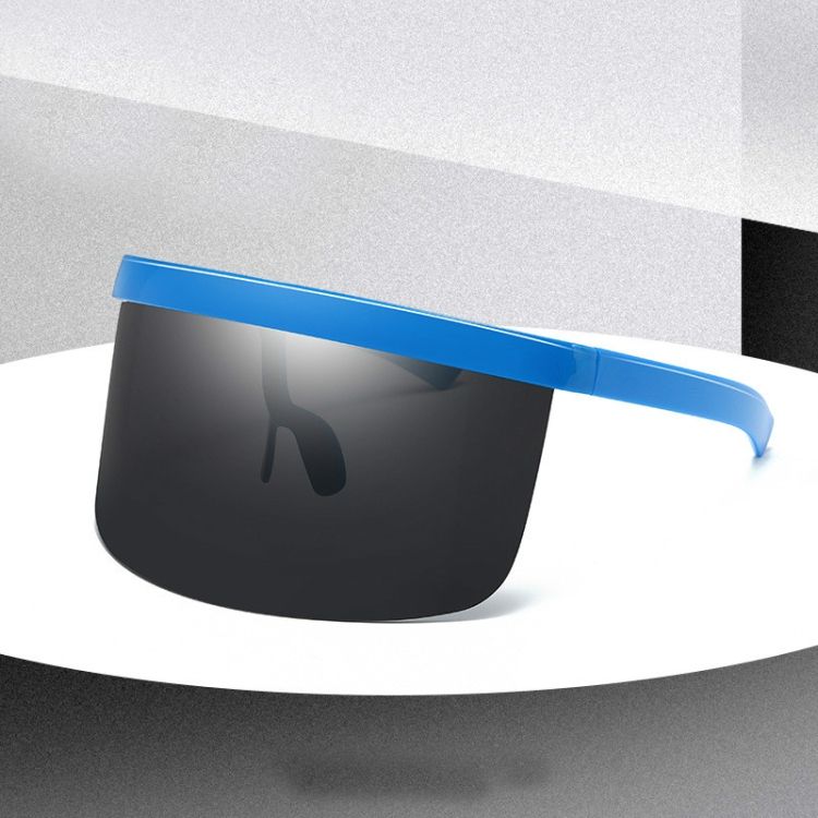 Outdoor Sunglass, Frame Color: Blue Frame Black&Gray