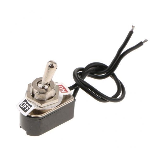 2X Heavy Duty Lever Switch, Spst, , 6a / 125v Cable Terminal,