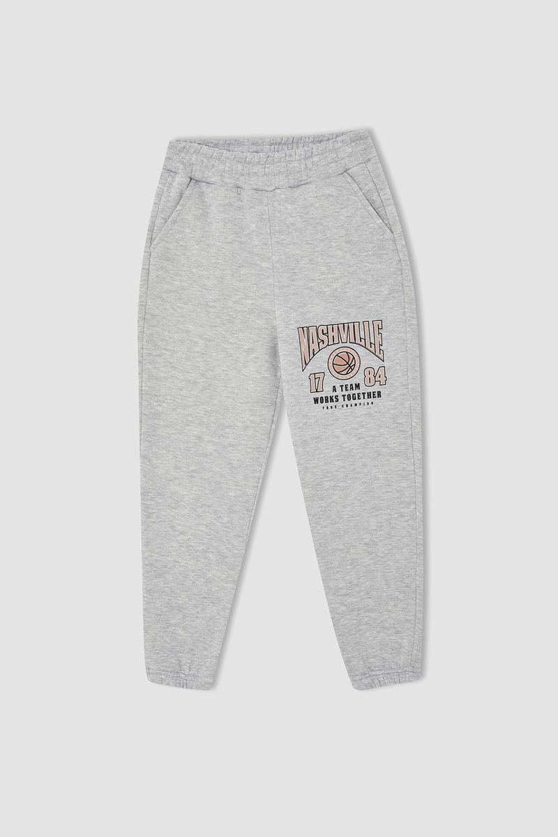 Girl - Regular Fit Knitted Bottom Trousers - Grey