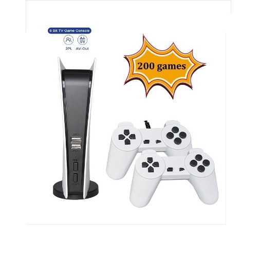 Kids 8 Bit Video Game Station 5 Console With 200 Inbuilt Games Av Output