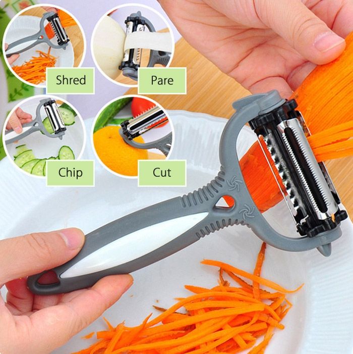 Multifunctional Rotating Vegetable And Fruit Peeling Knif E