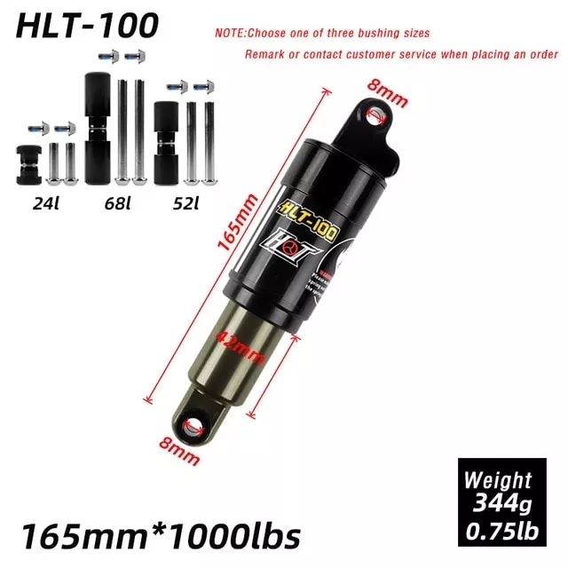 HLT100 Bicycle Rear Shock Absorber 125Mm/150Mm/165Mm/185Mm