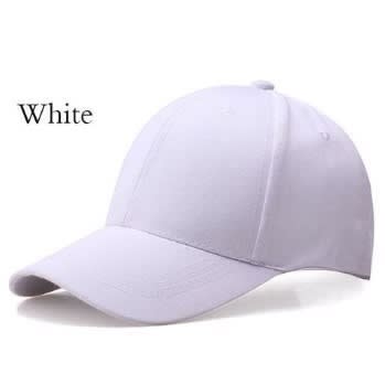 Plain Face Cap  -White