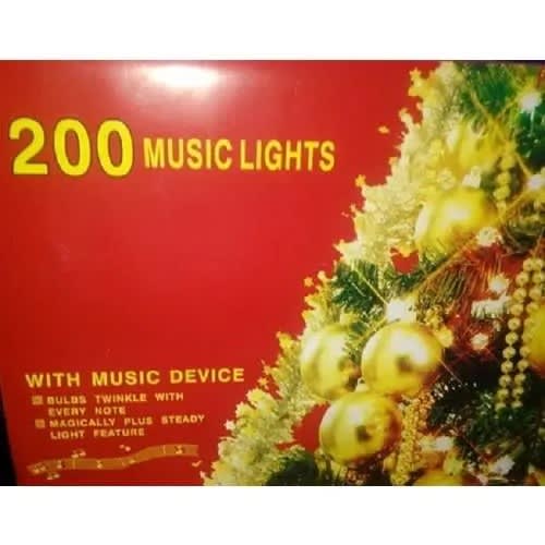 Christmas Lights - 200 Music Lights - Multicolor