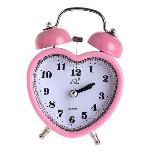 Heart-shaped Double Bell Alarm Clock