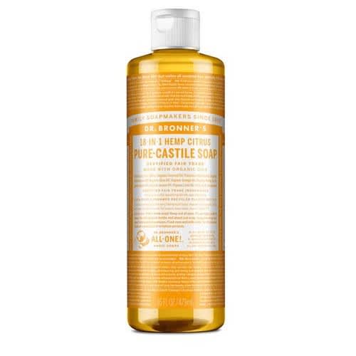 18-in-1 Uses Pure-castile Liquid Soap Citrus - 16oz - 473ml