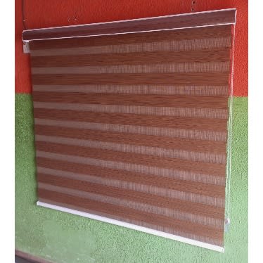 Window Blind - Brown Effect - 4ft By 4ft