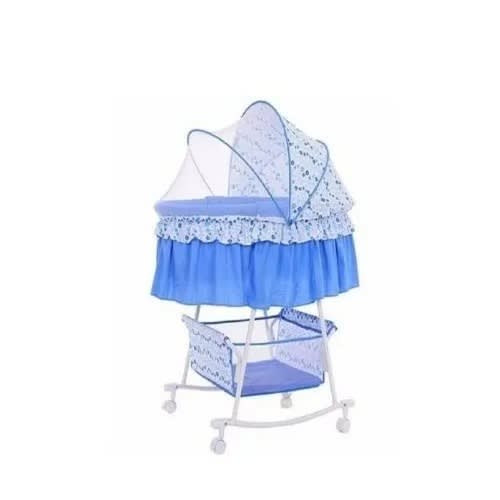 Baby Cot Cradle Bassinet With Four Wheels And Storage