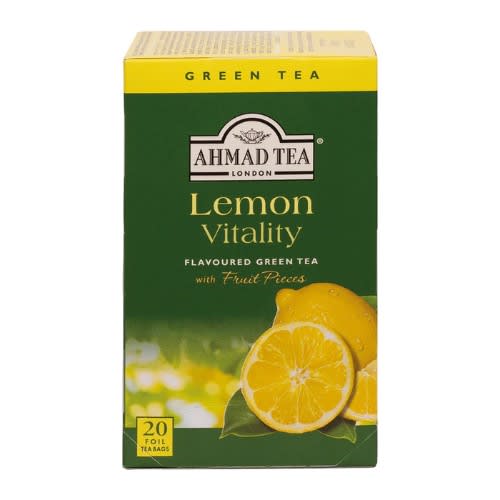 Ahmad Tea - Lemon Vitality Green Tea - 20 Foil Teabags