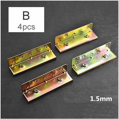 Bed Hinge Latch,Bed Beam Support,Bed Leg Connector,Bed Frame Fixings,Assembly Bed Full Set Of Accessories,easy To Install