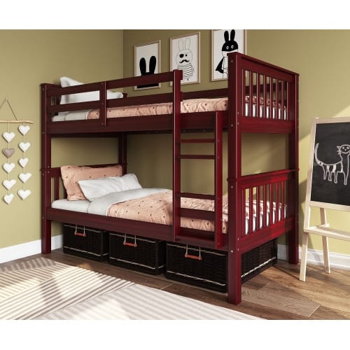 Calera  Twin Bunk Bed - Mahogany