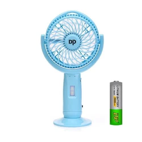 Dp- 7606 Led Light Rechargeable Table/hand Fan
