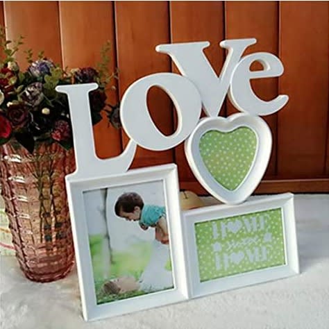 Personal Picture Plastic Love Photo Frame - 3 Slots