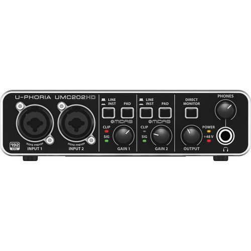 U-PHORIA UMC202HD - USB 2.0 Audio Interface