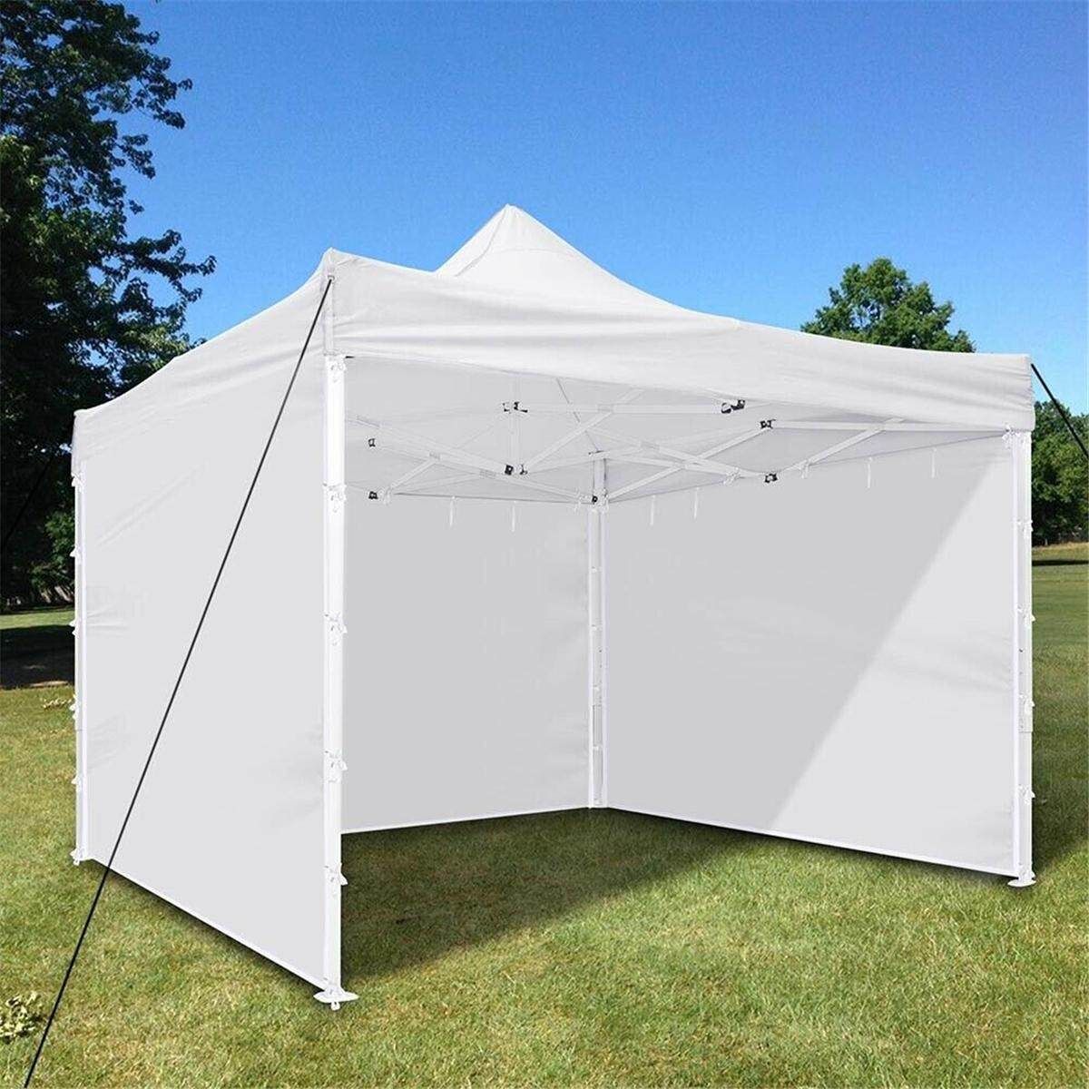 1Pcs Sidewall Panel Gazebo Sun Shade For 3x3m EZ Up Canopy Party Tent White 3x3 M Single Side Without Window