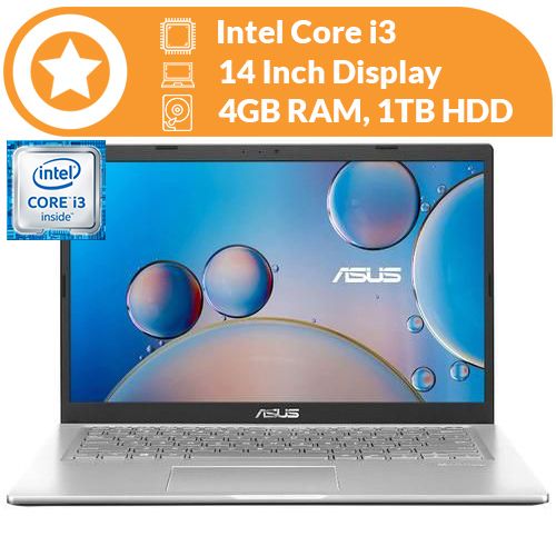 X415J Intel Core I3 14" 4GB RAM/1TB HDD Win 10 + 16GB Flash