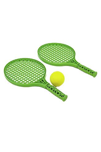 Soft Tennis Set 3 Pieces, Green/Yellow