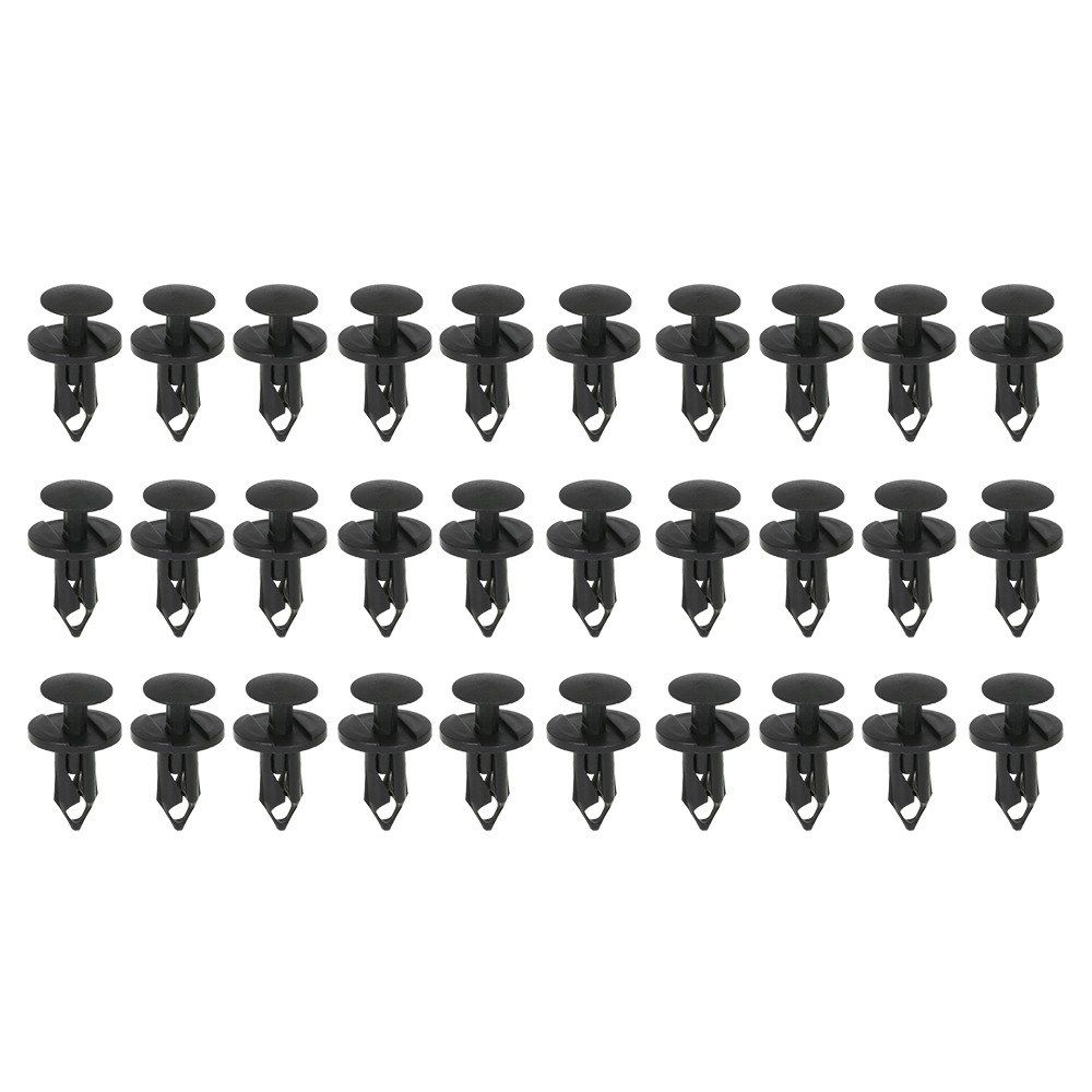 Nylon Bumper Fasteners Fender Rivet Clips 30PCS 8mm