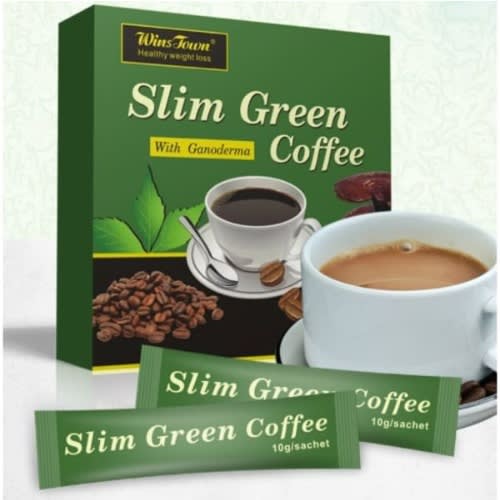 Slim Green Coffee Tea With Garnoderma - 36 Sachets - 2 Packs
