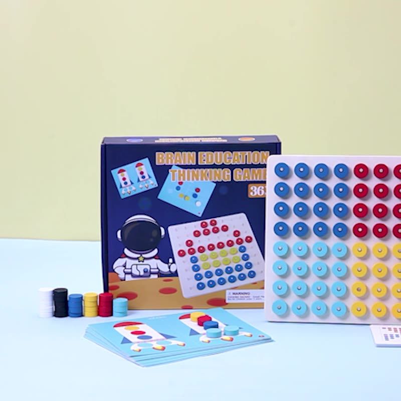 Wooden Thinking Early Learning Color Memory Puzzle