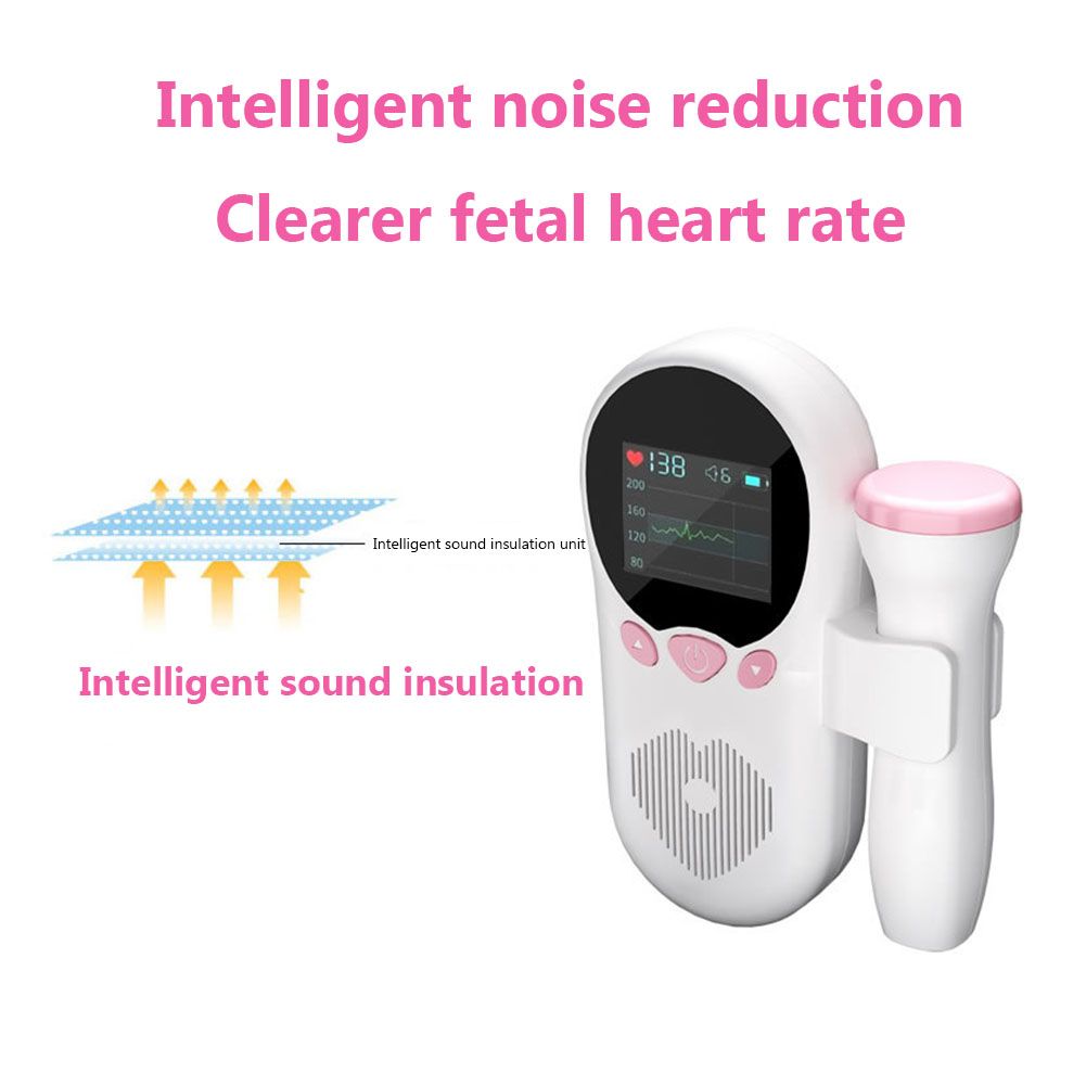 3.0MHZ Doppler Fetal Baby Heartbeat Monitor With Free Gel