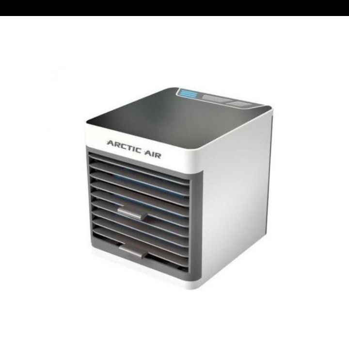 Portable Small Table Air Conditioner Air Conditioning Fan Touch Control 3 Speed #White