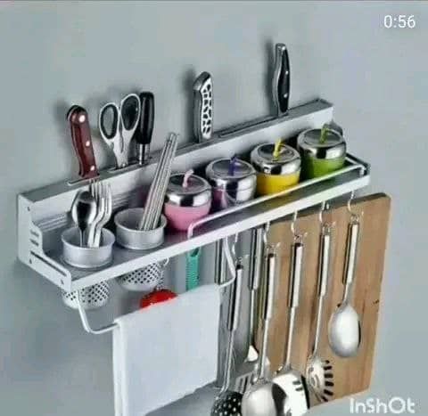 Kitchen Multi Purpose Wall Mount Organizer Hanger+Key Holder