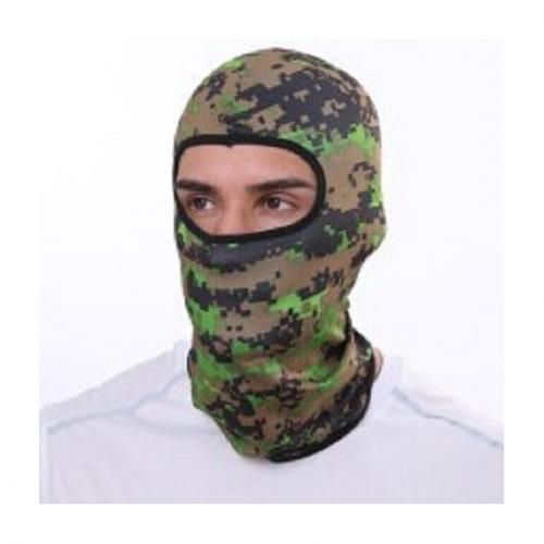 Cycling Full Face Sunshade Cover Cap Headscarf Band -digi Green