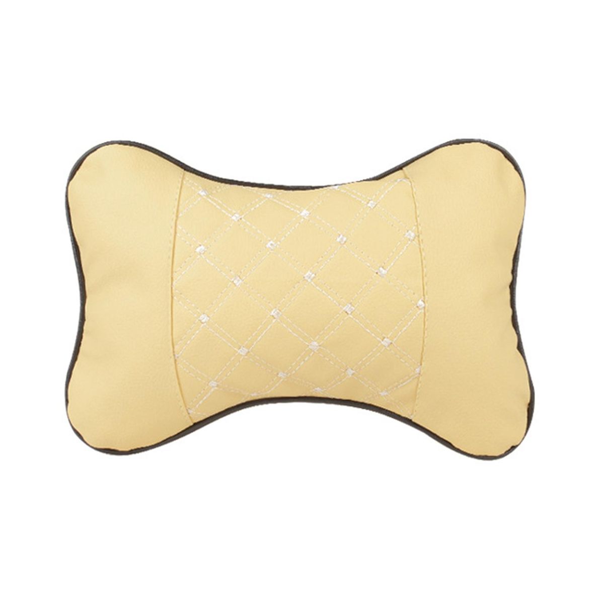 Headrest Pillow Universal Car Headrest Neck Support Beige