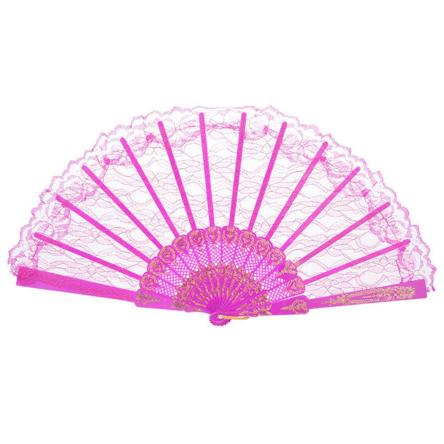 Dance Hand Lace Chinese Wedding Folding Held Decor Fan 2018 Party Pcs Dropshipping Fan Style 1 Folding