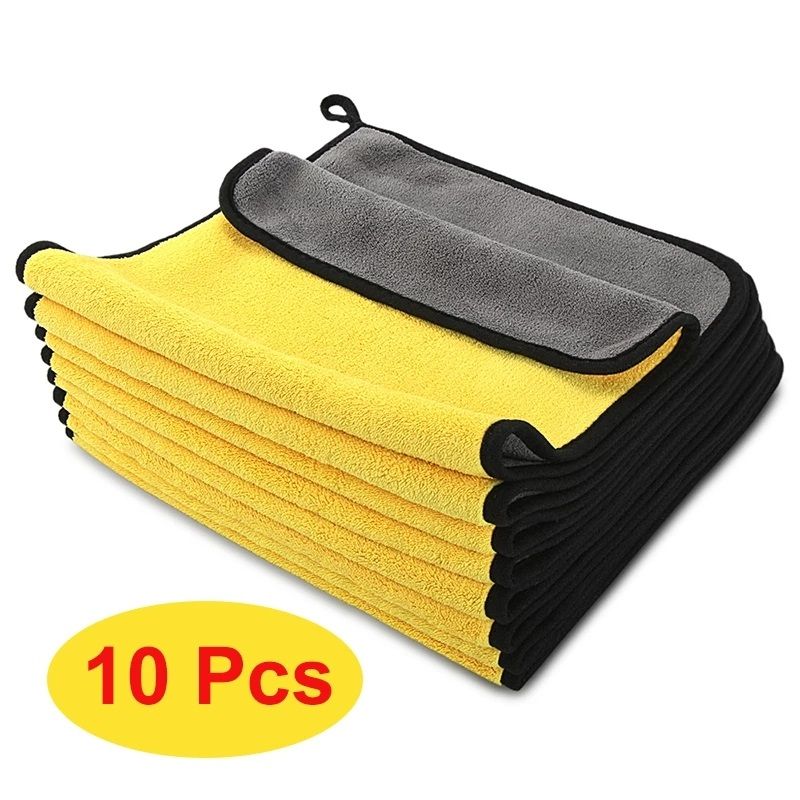 Car Wash Microfiber Towel Auto Cleaning - 10pieces