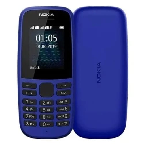 105 Dual Sim - Fm Radio - Torch - 800mAh - Blue