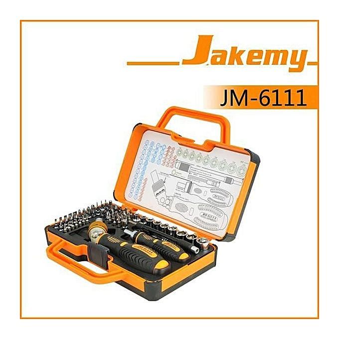 Jakemy JM-6111 69 In 1 Precision Screwdriver Hardware Repair Open Tools Demolition Kit Electronic Devices Eyeglass