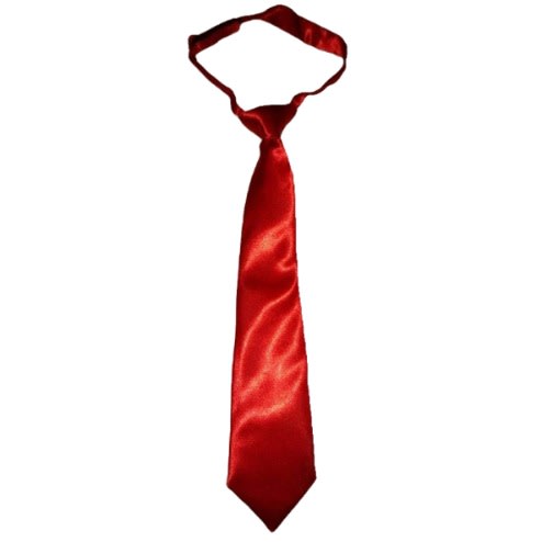 Boy's Bowlar Pre-tied Adjustable Neck Tie - Red
