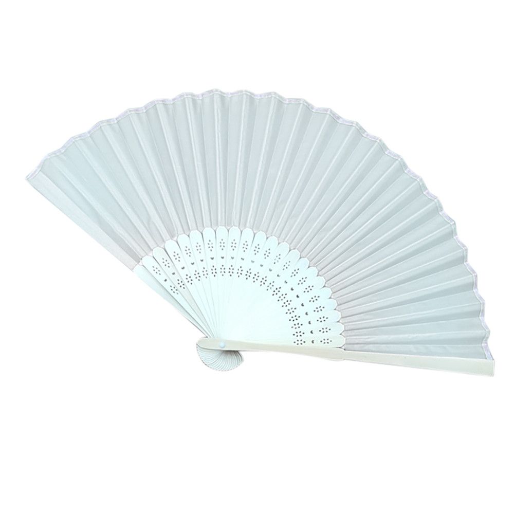 38CM Decor Bamboo Hand Chinese Folding Fan Silk Held Fan Party Style Wedding