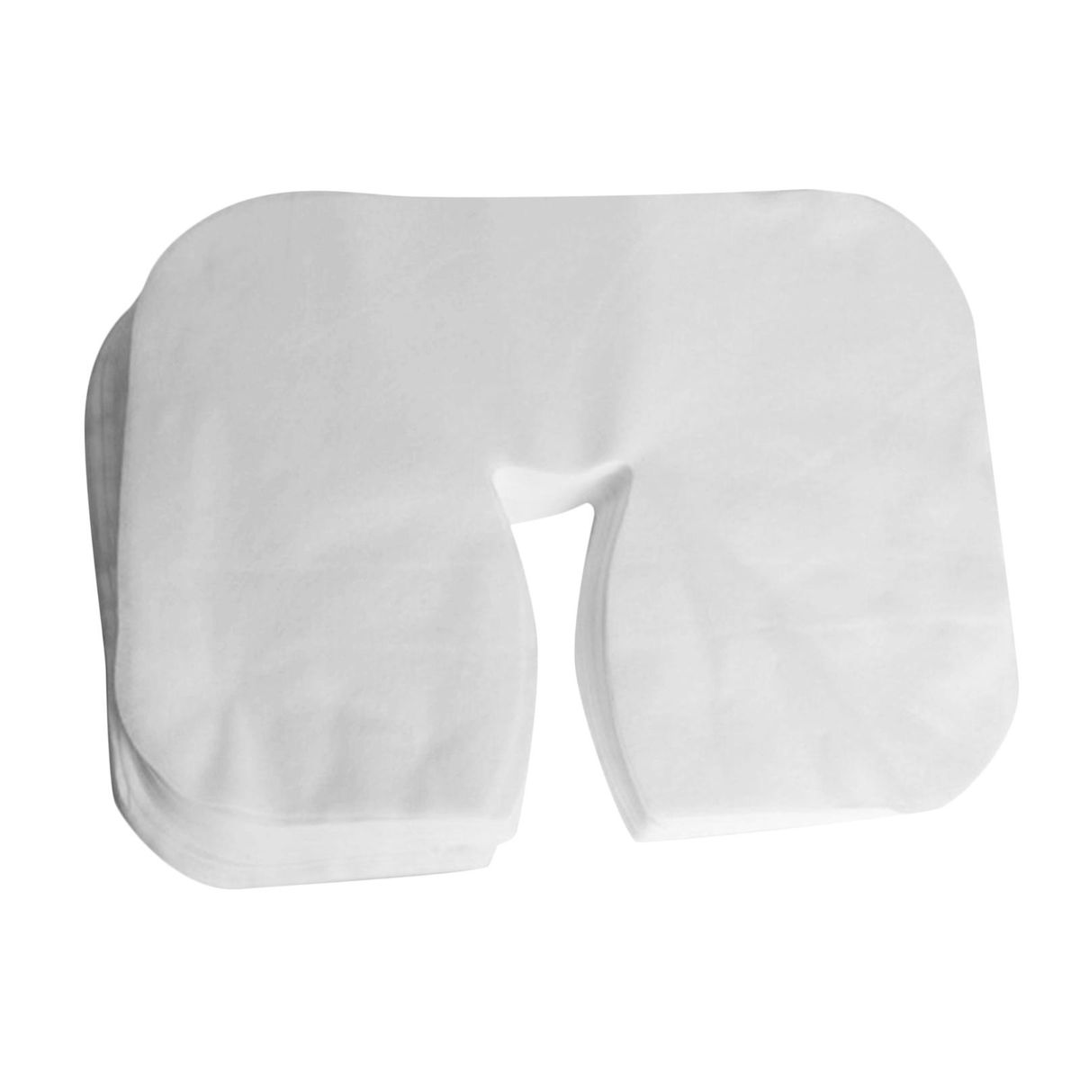 White Soft Disposable  Table Face Cradle/Head Rest Covers, Pack