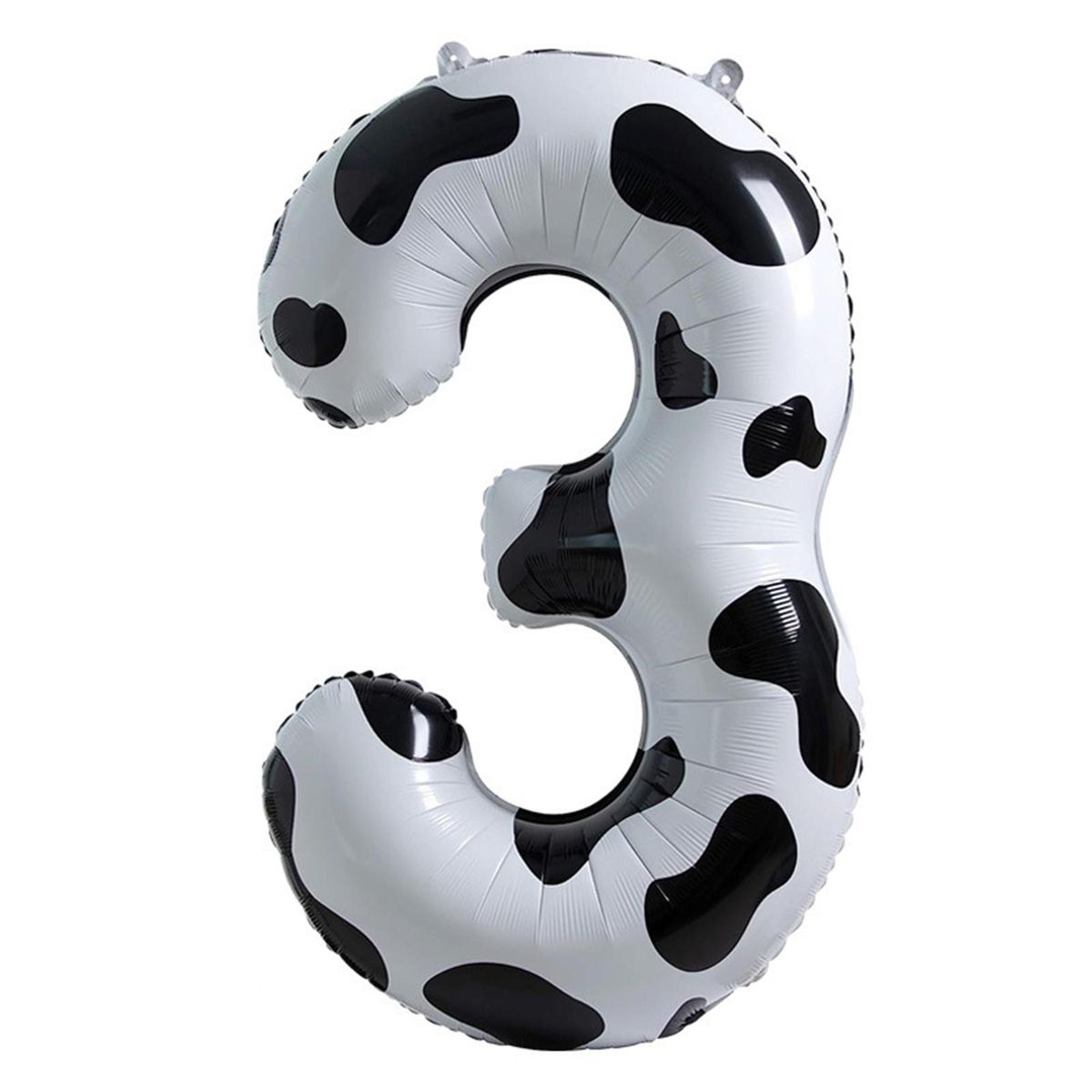 Portable Cow Balloon Whimsical Cow Number Balloon Fun Foldable Baby