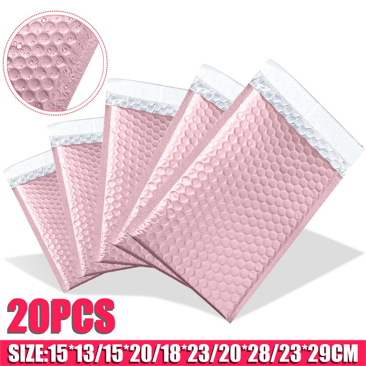20pcs Rose Gold Bubble Envelope Foam Foil Shipping Mailing Bag Bubble -- 15x13cm / 15x20cm / 18x23cm / 20x28cm / 23x29cm 23x29cm