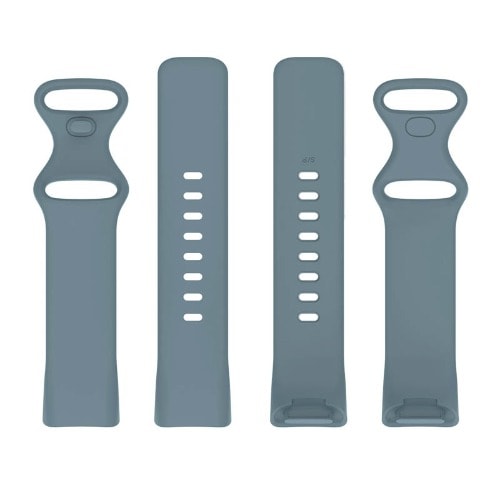 Replacement Silicone Watch Strap Band For Fitbit Charge 5 Steel Blue